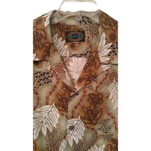 Summer Men's Shirt 100% Cotton Hawaiian Reserve Short Sleeve